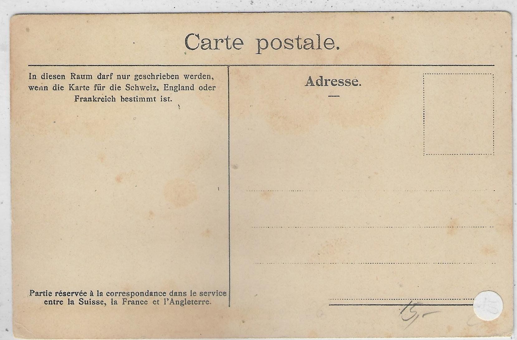 Cartoline postali: Gsteig - Kirche bei Interlaken - Litho – Usato da Ettingen venduto da Kartenplanet 1