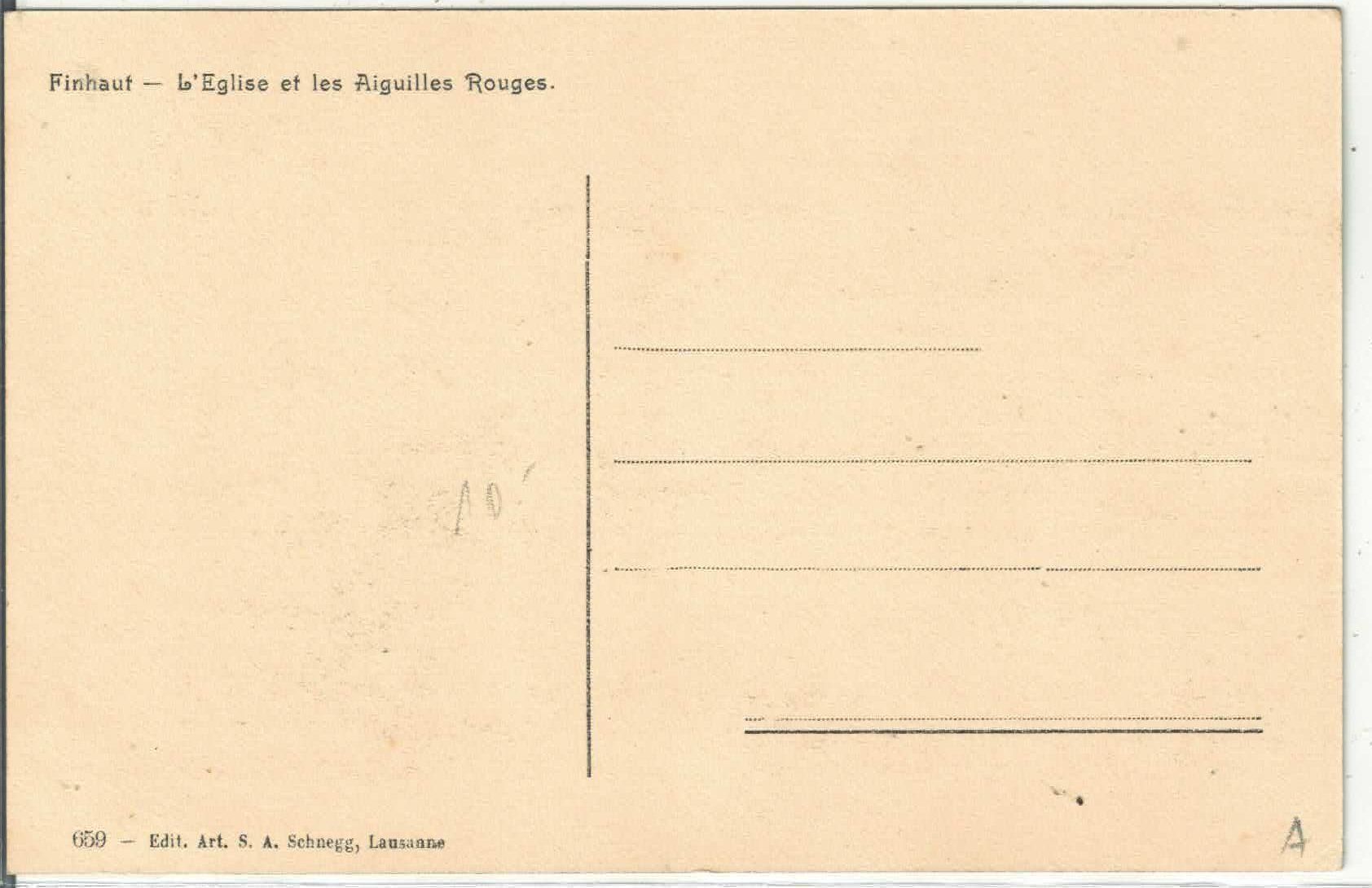 Cartoline postali: Finhaut - L'Eglise – Usato da Ettingen venduto da Kartenplanet 1