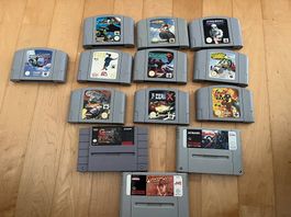 Nintendo Spiele  Supernintendo und Nintendo 64