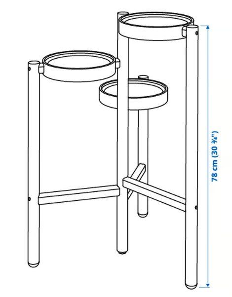 Altro per la casa: SATSUMAS Blumenständer, Bambus/weiss, 78 cm – Usato da Glattpark(Opfikon) venduto da Carpri 2