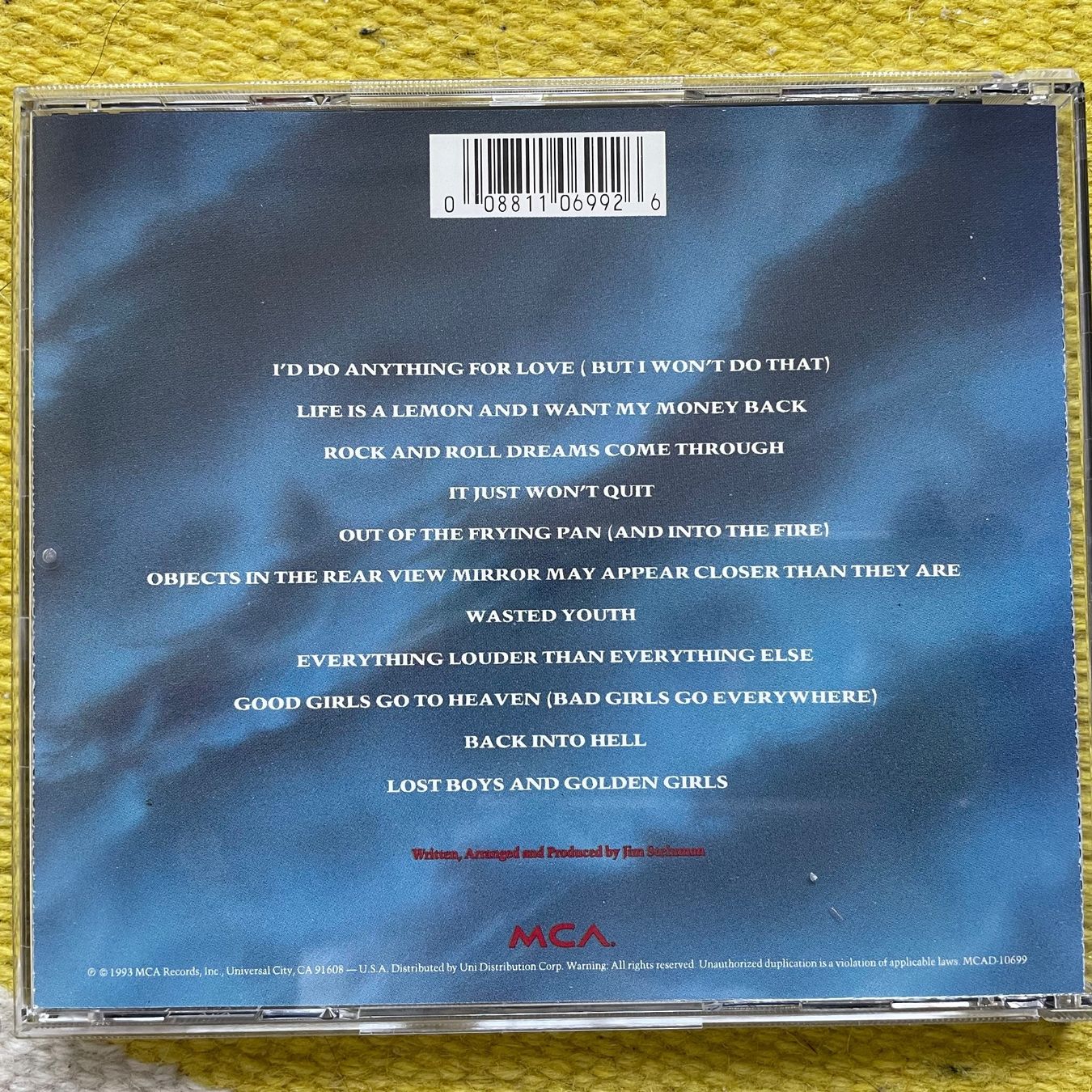 CD: MEAT LOAF-BAT OUT OF HELL II:BACK INTO HELL – Usato da Rorschacherberg venduto da CD-Roli 1