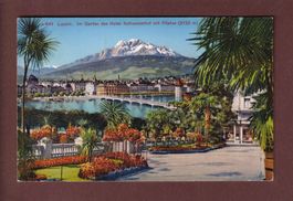 LUZERN - Hotel Schweizerhof - Garten - 1941