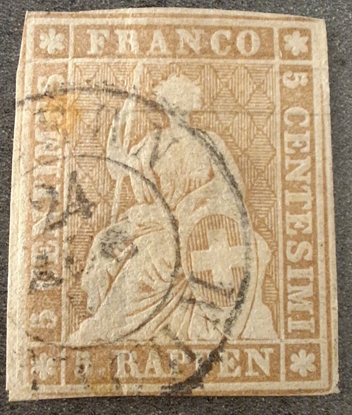 Tous les timbres: Strubel 22B mit Befund Kat. 260.- – D'occasion à Balgach par SIMEON27