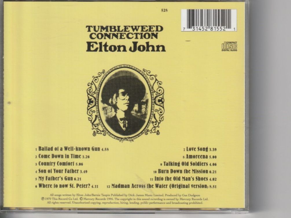 CDs: Elton John - Tumbleweed Connection – D'occasion à Chur par zowie72 1