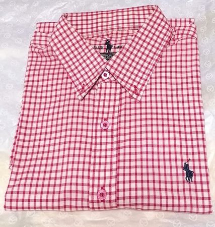 Ralph Lauren Shirt XL Red White Check - Summer!