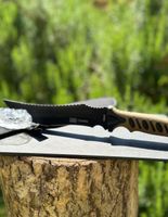 Taktisches Messer Columbia San Mai Klinge Fulltang