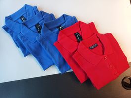 Restposten Poloshirt rot / blau M (g)