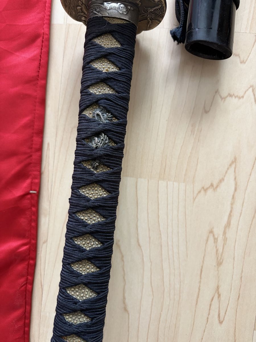 Arte internazionale: 2 Trainings- Katana / Samurai-Schwerter mit rotem Schutzsack – Usato da Wiedlisbach venduto da anipet61 4