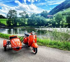 Einzigartige Vespa Rally 175 mit Seitenwagen  frisch ab MFK