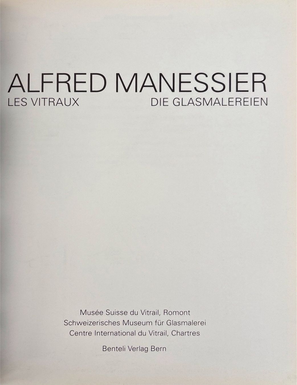 Bücher: Alfred Manessier, Die Glasmalerei – Gebraucht aus Sarnen von Livres 1