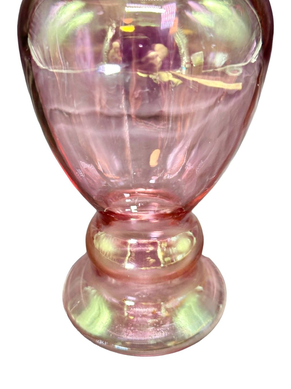Vasi & Recipienti: Vase éclatant aux reflets irisés verre soufflé teinté rose – Usato da Morges venduto da deco.vintage 3