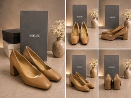 MADELEINE Pumps cognac Leder Gr.39 neu von Outlet Madeleine