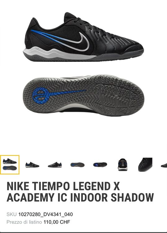 Nike Chaussures garçon: Nike Tiempo Indoor Shadow 38.5 – Neuf (Voir description) à Moutier par chicboutique 4