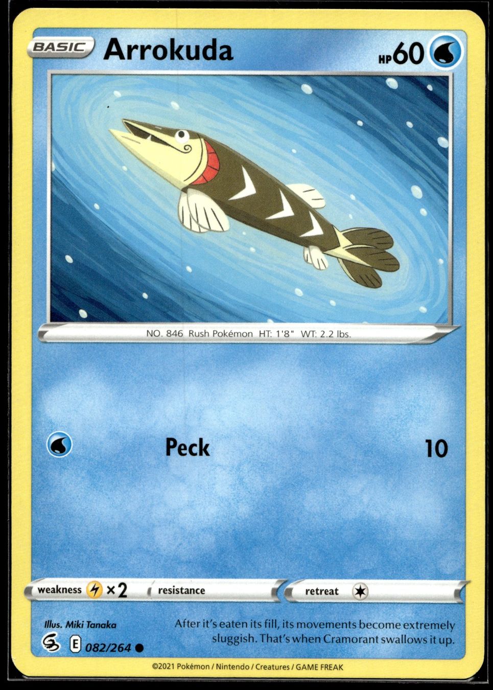 Pokémon Carte collezionabili: Arrokuda (FST EN 082/264) – Usato da Affoltern am Albis venduto da Chiesa_5