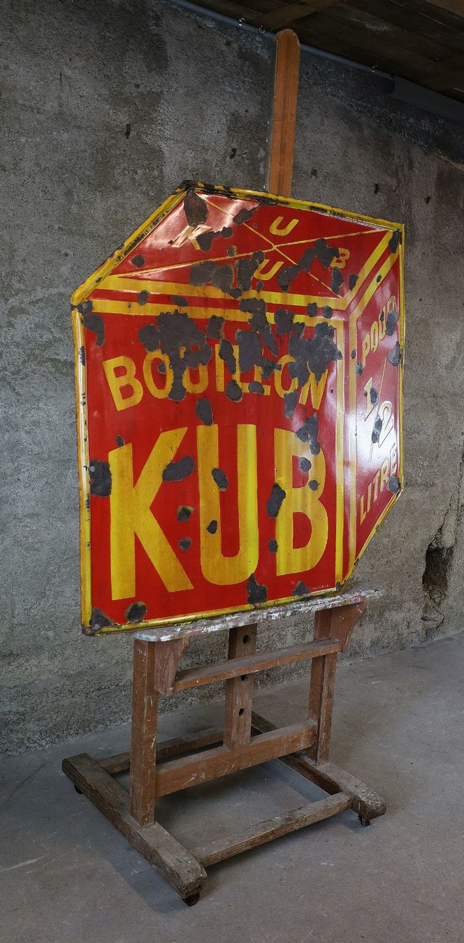 Schilder: XL Emailschild "Bouillon KUB" – Gebraucht aus Birrwil von brandschatz_birrwil 4