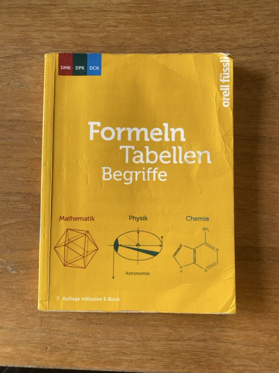 Libri: Formeln Tabellen Begriffe – Usato da Hergiswil LU venduto da yannick.w123
