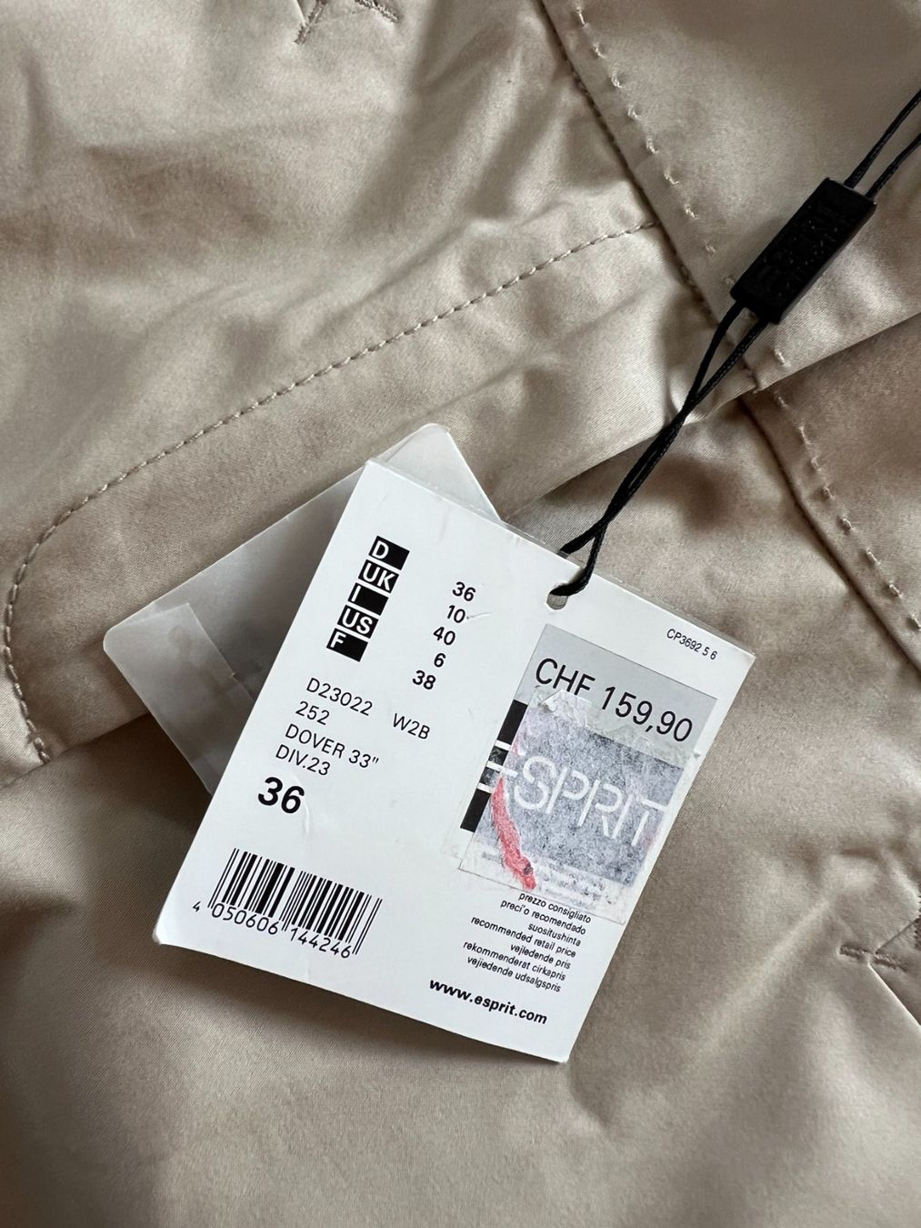 Esprit Pantalons: ESPRIT Damen Hose, Gr. 36, Beige, NEU – Neuf avec emballage d'origine à Worb par farben20zauber 5
