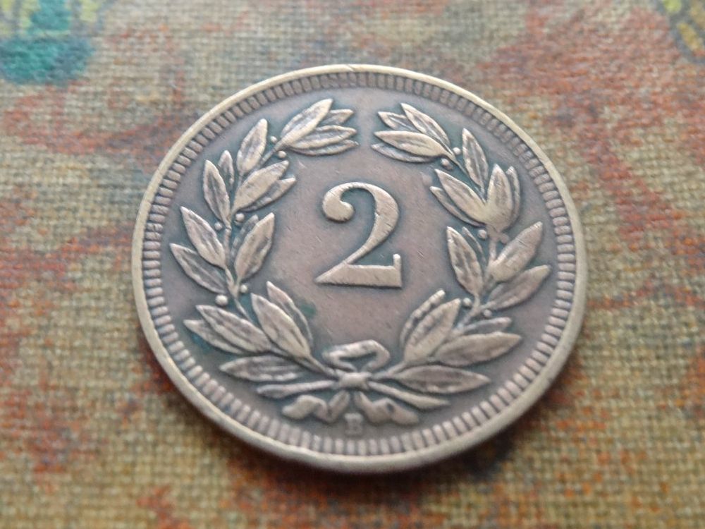 Tutti le monete: 2 Rp. 1903 – Usato da Romanel-sur-Lausanne venduto da Swift13 1