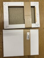 Leinwand Keilrahmen Set zwei Stück neu unbenutzt weiss