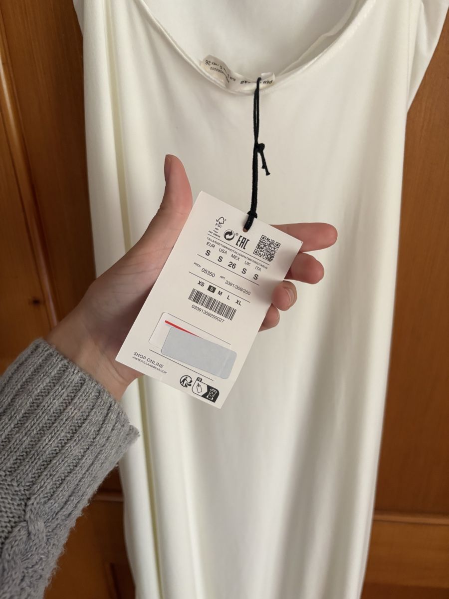 Pull&Bear Vestiti: White long dress – Nuovo e nell'imballaggio originale da Grindelwald venduto da juliacieeslak 5