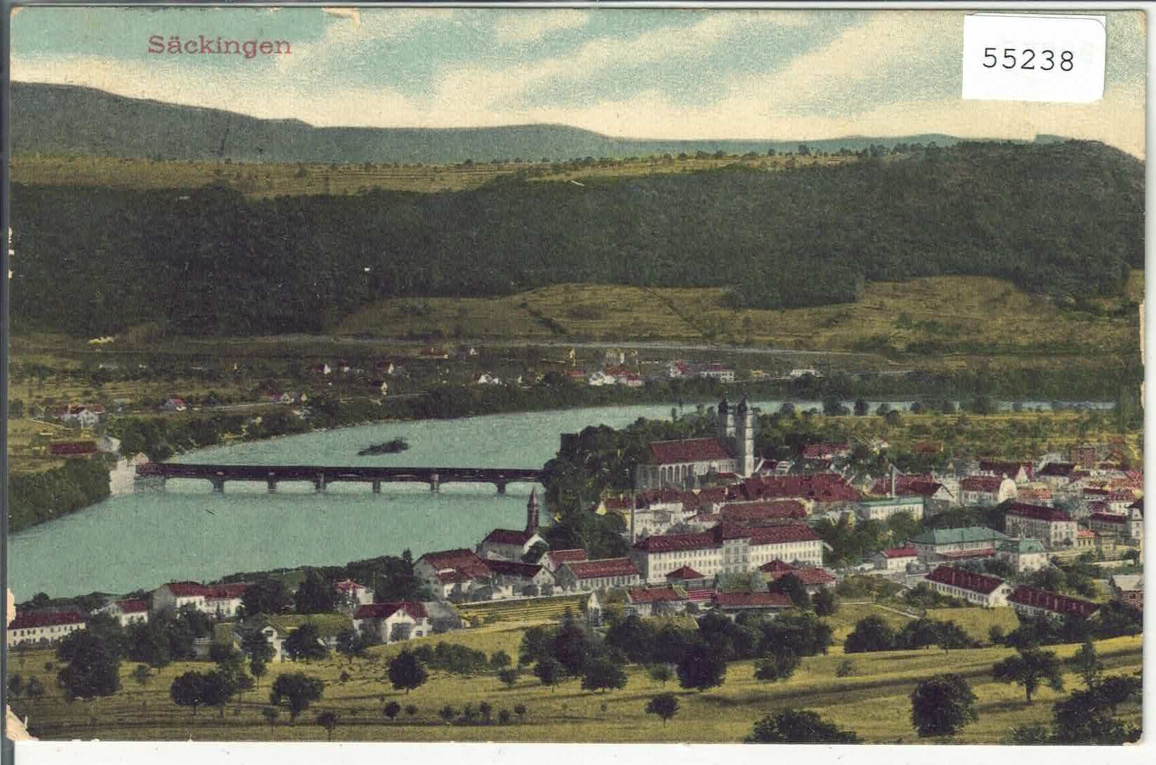 Cartes postales: Stein und Säckingen - Generalansicht - Litho – D'occasion à Ettingen par Kartenplanet