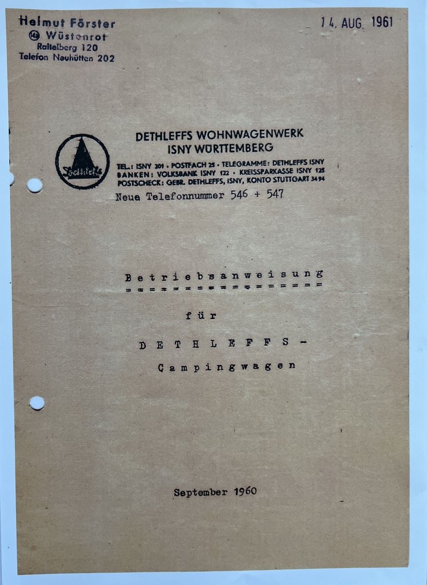 Dethleffs Rimorchi: Dethleffs Klappwohnwagen 1969 Vintage – Usato da Winterthur venduto da docman1966 7