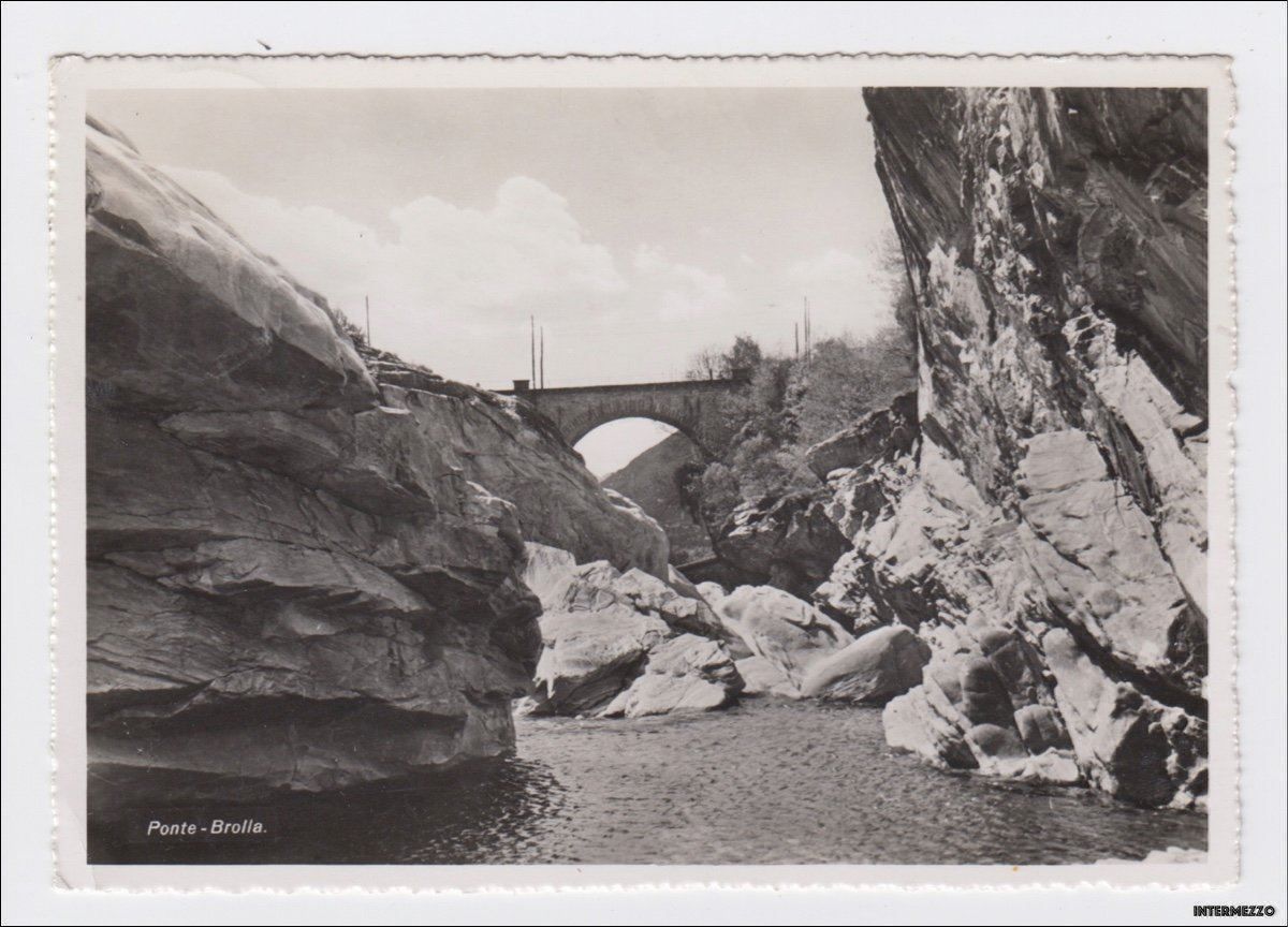 Ansichtskarten: Ponte Brolla // Brücke Maggia – Gebraucht aus Basel von intermezzo12