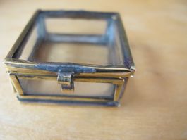 Pillendose, Glas, alt, antik, vintage, retro