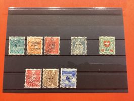 🇨🇭Briefmarken mit eingelochtem Kreuz