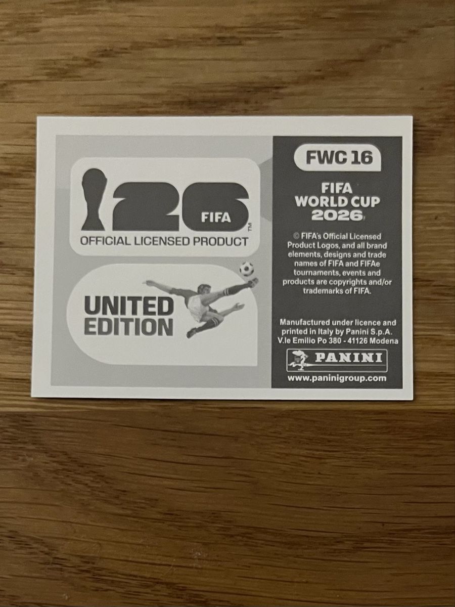 Panini Carte collezionabili: Panini Gold WM 2026, FWC 16 – Nuovo (secondo la descrizione) da Sursee venduto da abcdxyz 1