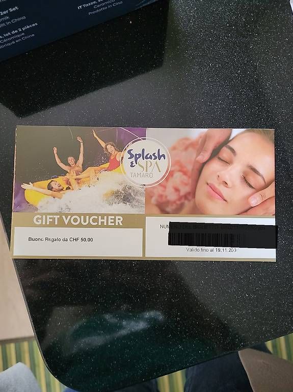Gutscheine: Buono Splash & Spa fr. 50.00 – Gebraucht aus Sonvico von nuvola04