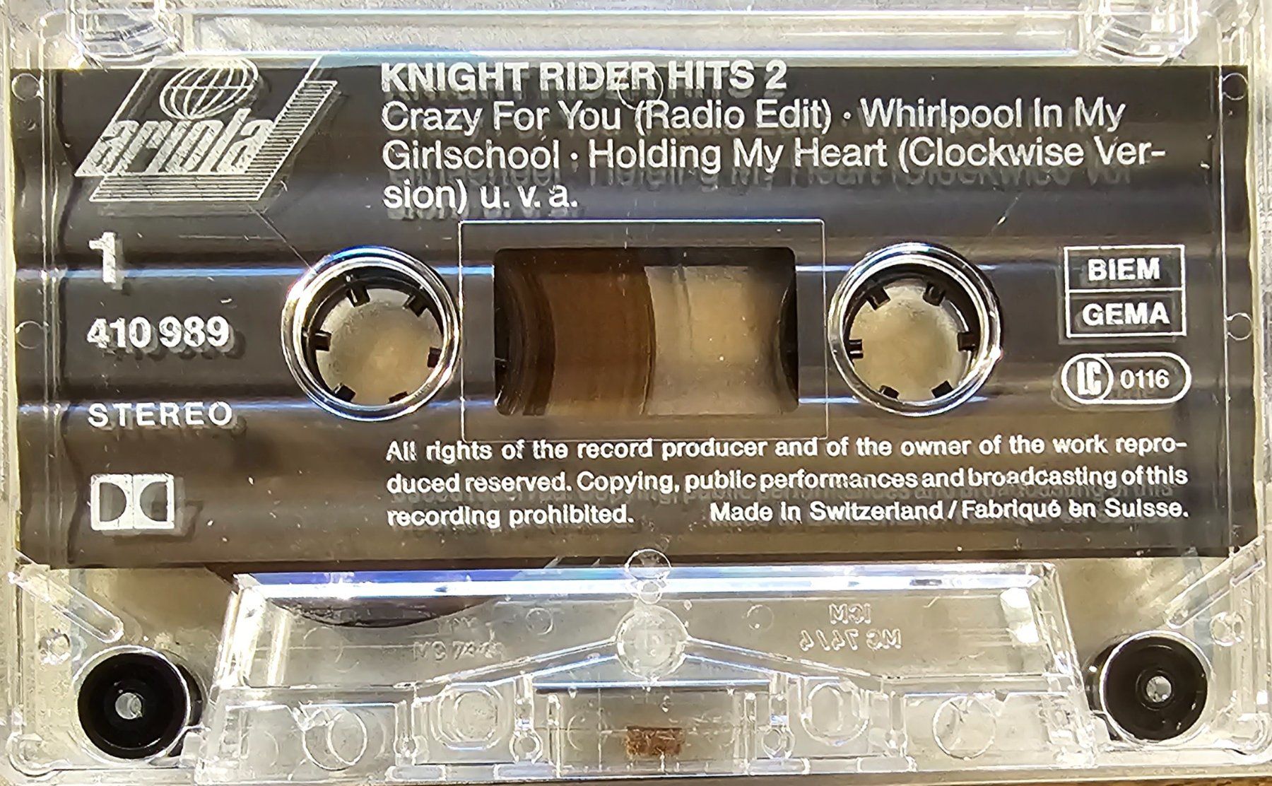Musicassette: MC Various – Knight Rider Hits 2 – Usato da Wahlen b. Laufen venduto da Cg10 2