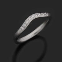 Tiffany & Co. Platin Bandring Trauring Peretti 9 Diamanten