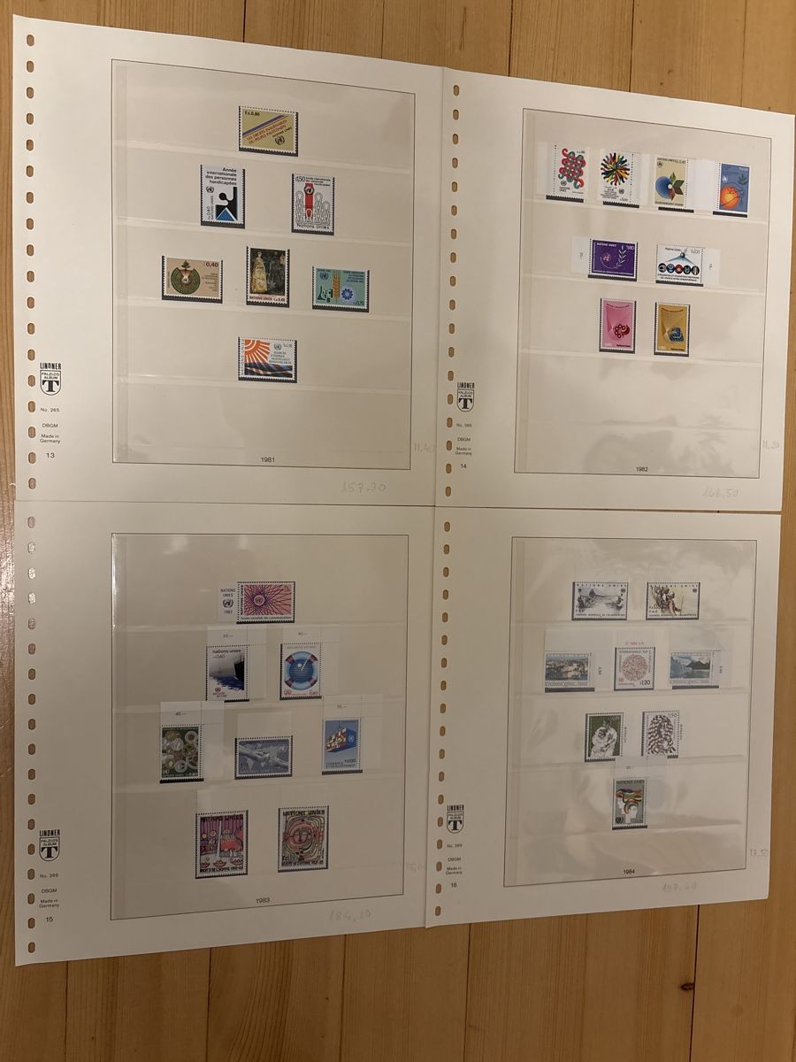 Tutti i francobolli: UNO Briefmarken Sammlung Schweiz 1969 -1995 – Nuovo (secondo la descrizione) da Freienstein venduto da Golfbueb 3