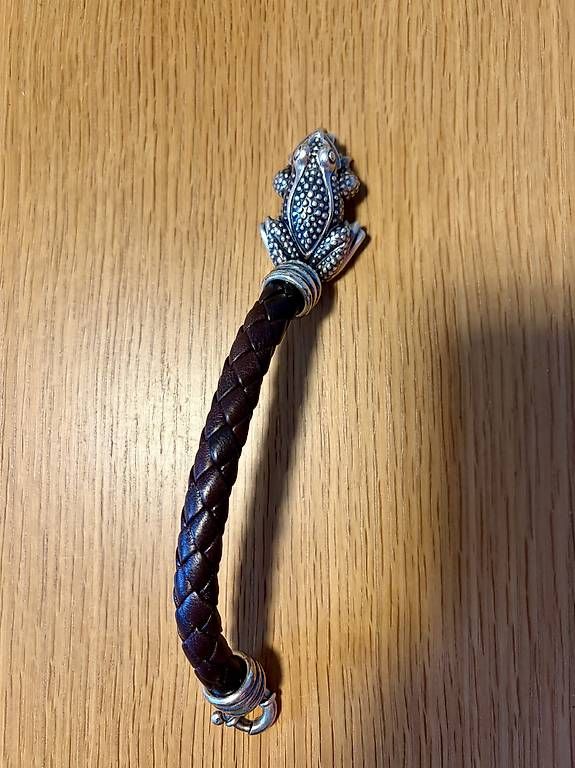 Bracelets: Barry Kieselstein - Armband aus echtem Silber und Leder – D'occasion à Zürich par rana8006 1