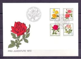 CH FDC Pro Juventute Satz 1972
