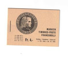 PJ 1953 Markenheftchen postfrisch