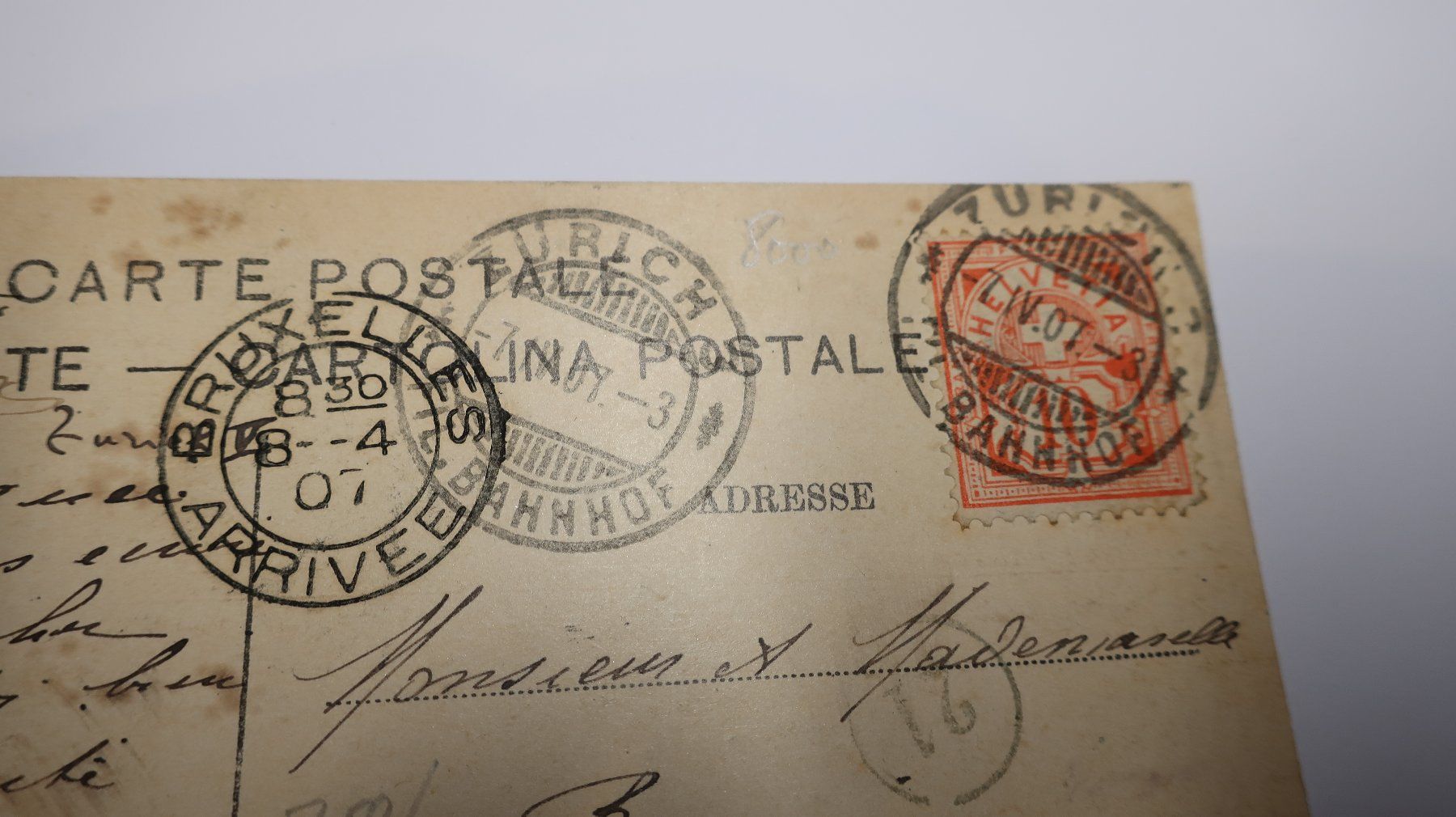 Cartoline postali: Zürich - Utoquai 1907 – Usato da Cormoret venduto da Pascalll2001 4