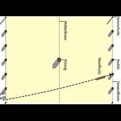 Spiele: Kubb, Wikingerschach aus Schweizer Holz – Neu (gemäss Beschreibung) aus Grünenmatt von Lerchholz 3