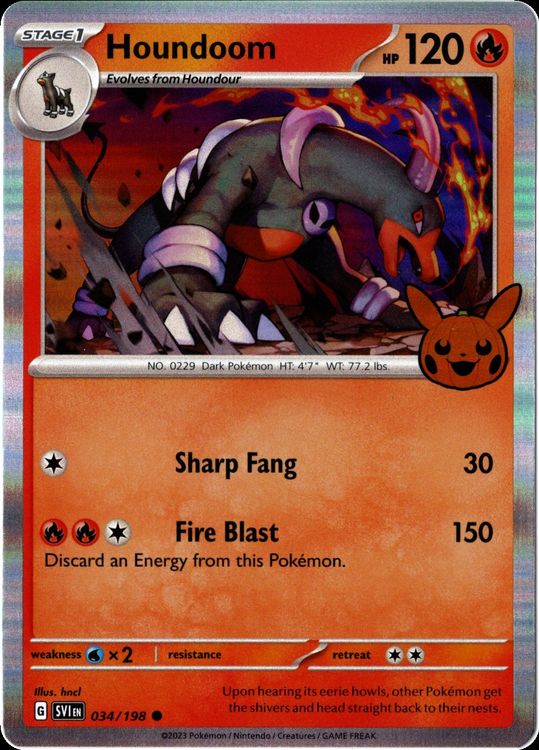 Pokemon Trick or Trade 2023 Houndoom Hundemon Holo Kaufen auf