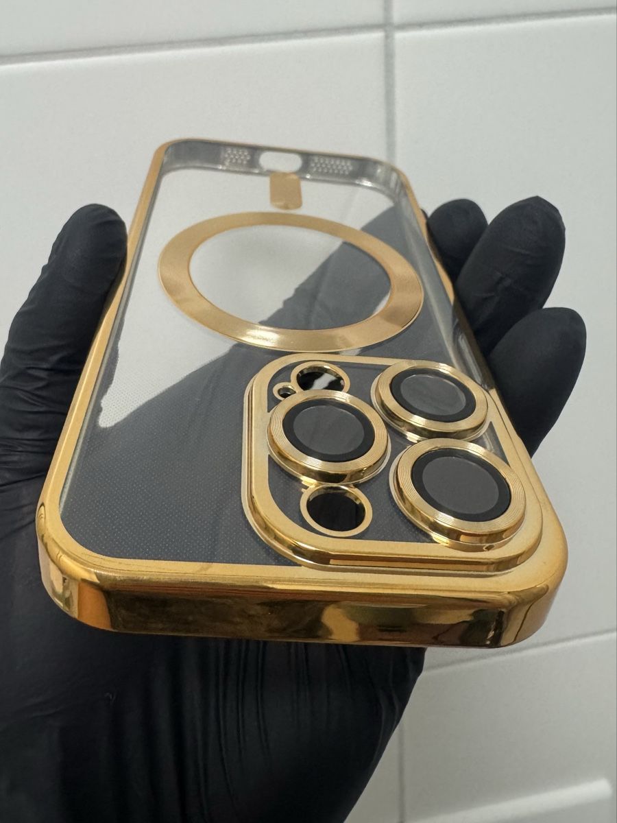 Cover & Protezioni schermo: Coque iPhone 15 PRO - GOLD LUXE - MagSafe - Hülle – Nuovo e nell'imballaggio originale da Roche VD venduto da GOLDEN_SHOP_24H 1