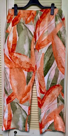 Leichte Damenhose, Baumwolle/Leinen, Gr. 44 NEU