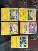 Pokemon Sammelkarten Konvolut 5 Stk Pikachu Emolga