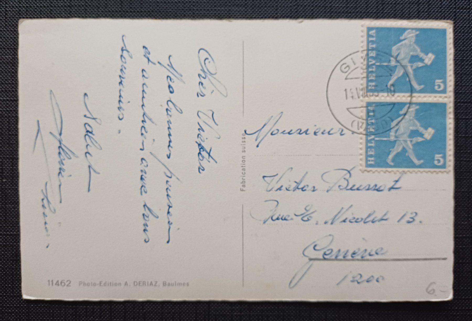 Cartoline postali: AK Vue aèrienne GIMEL – Usato da Brittnau venduto da simionius 1