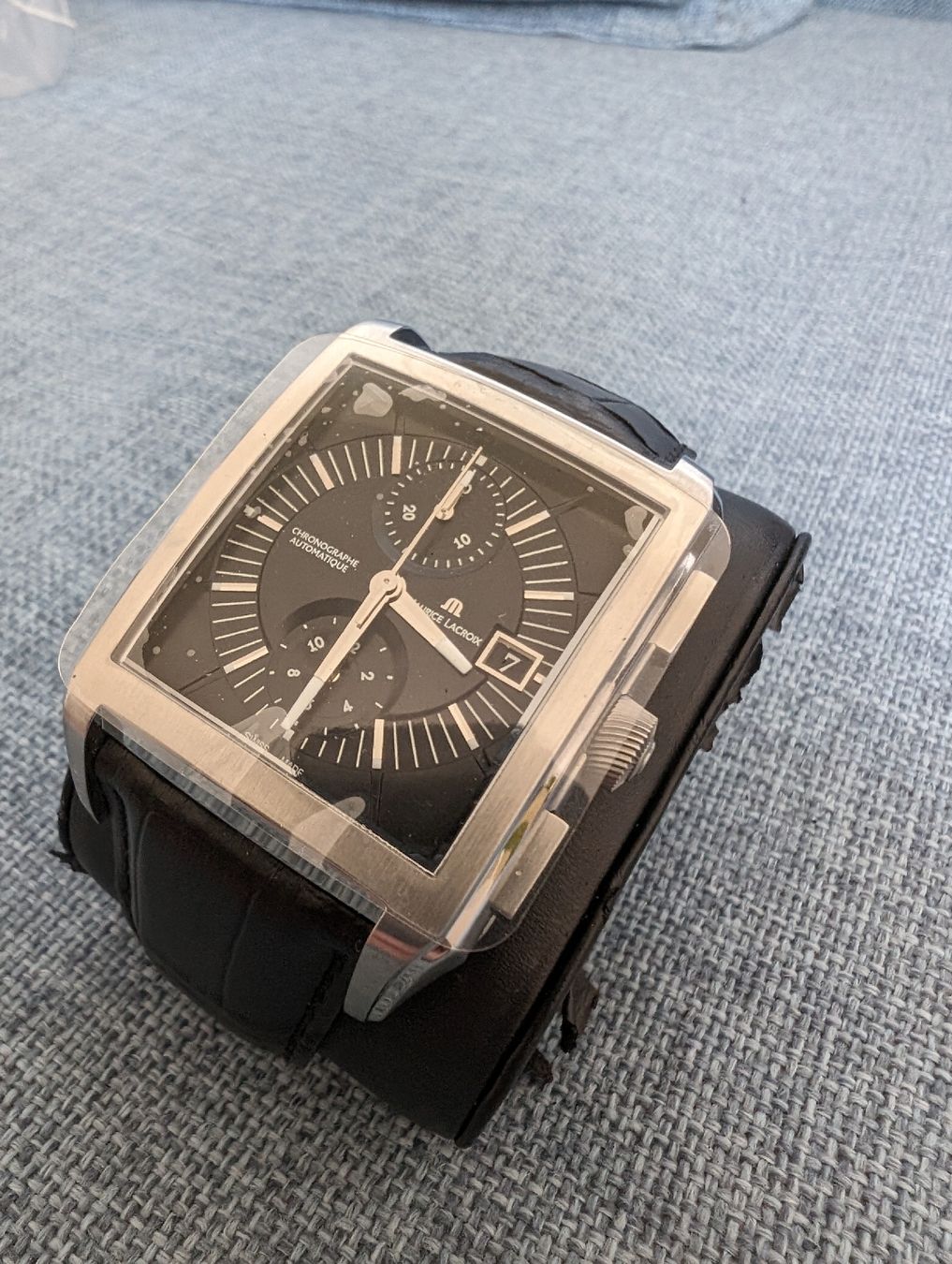 Maurice Lacroix Orologi: Maurice Lacroix Pontos Rectangulaire Chronographe – Nuovo e nell'imballaggio originale da Zürich venduto da pat_c76p 3