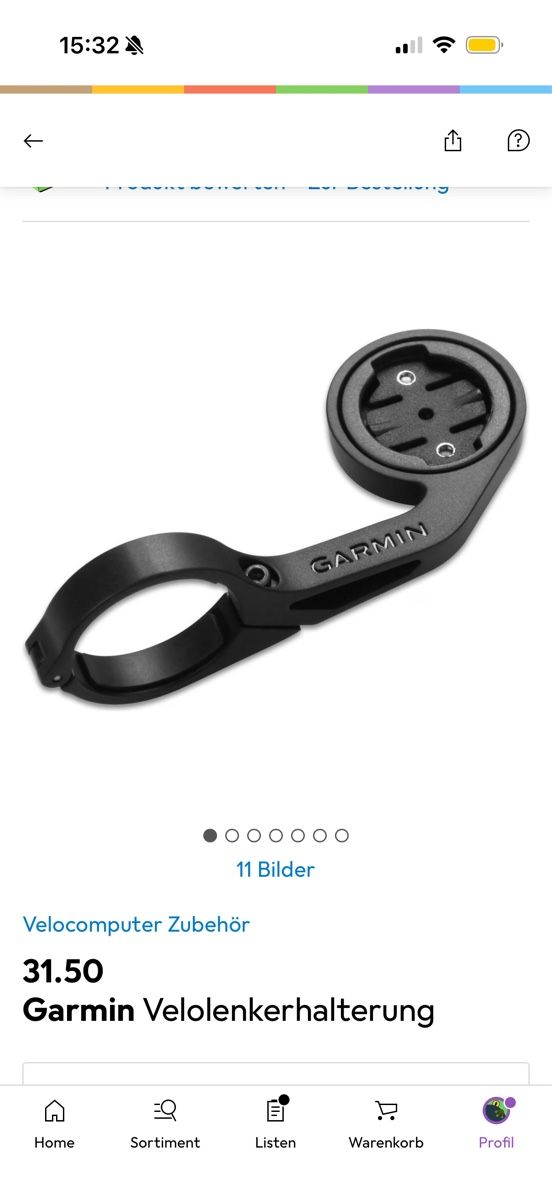 Garmin Supporti a parete: Garmin Velolenkerhalterung – Nuovo e nell'imballaggio originale da Burgdorf venduto da nib_zf7z 2
