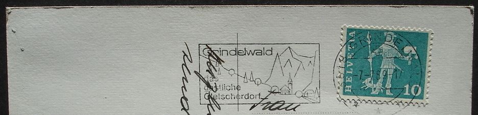Cartoline postali: GRINDELWALD Sesselbahn – Usato da Jona venduto da philajona 1