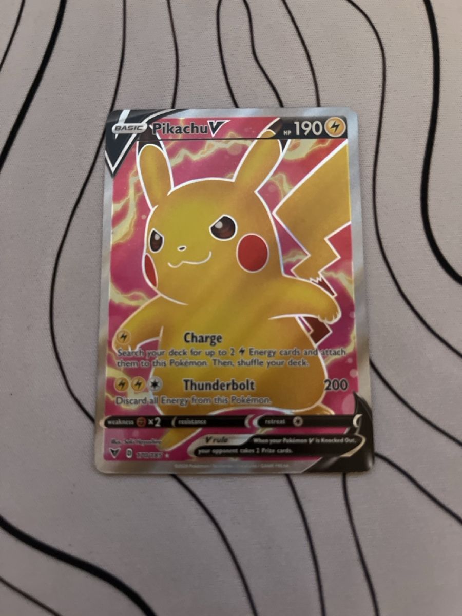 Pokémon Carte collezionabili: Full Art Pikachu V/ Vivid Voltage – Nuovo (secondo la descrizione) da Rüti ZH venduto da san_d7tx