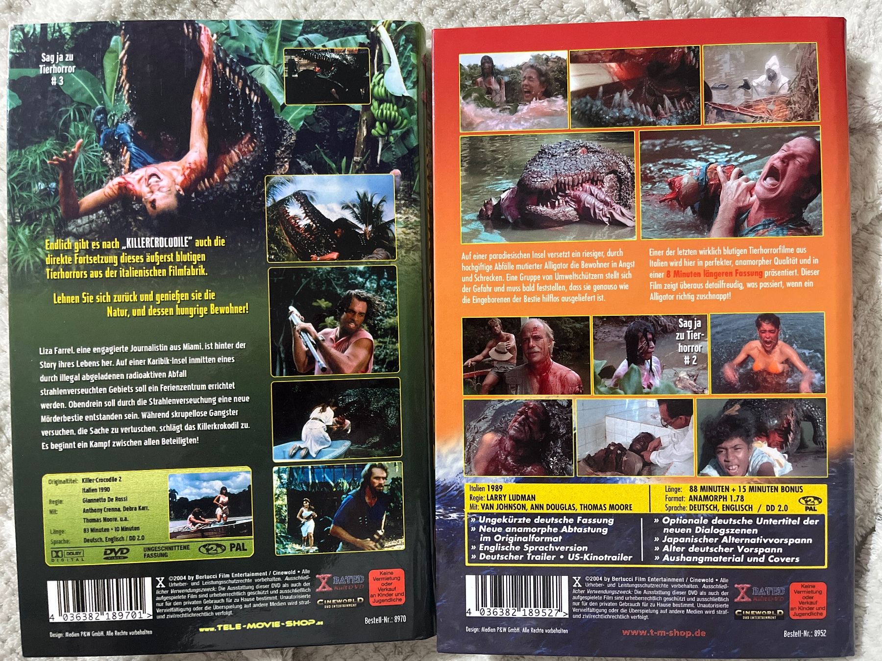 Tutti i DVDs: Killer Crocodile 1 + 2 – Usato da Basel venduto da patku79 1