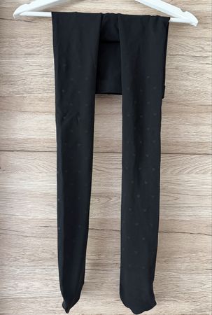 Strumpfhose mit Herzenmuster, Schwarz, Uni size